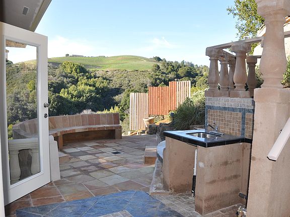 Cottage entrance from patio