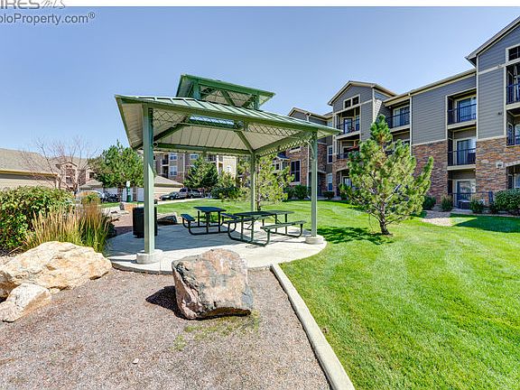 Park area behind building