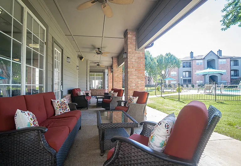 Covered Outdoor Seating Area