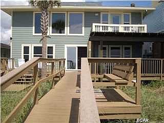 Back porch with beach access