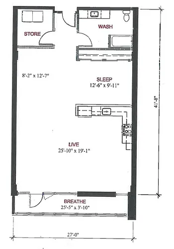 Floor plan A13