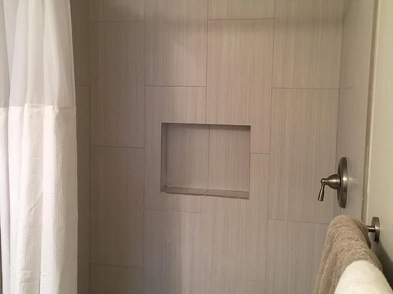 Shower in downstairs bathroom