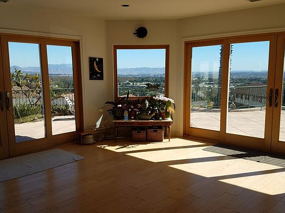 Dining Room off Kitchen, view windows slide open