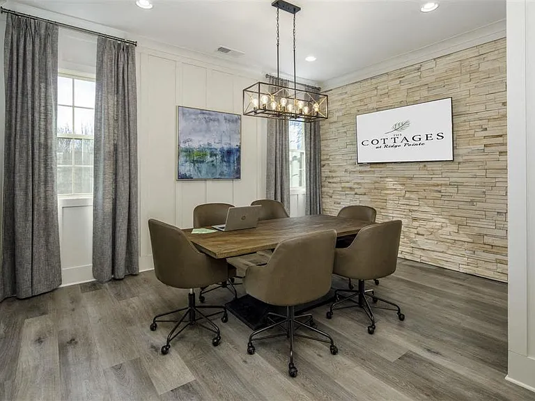 Clubhouse seating area, perfect for group projects and studying.
