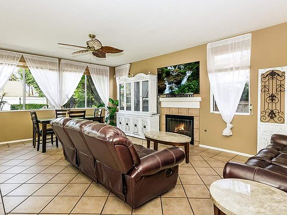 Family room open to kitchen