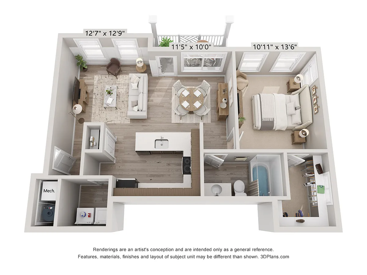 Floor plan 1X1