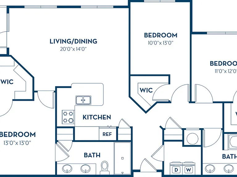 3 Bedroom | 2 Bath | 1356 SF | Renovated 3 Bedroom | 2 Bath | 1356 SF | Renovated