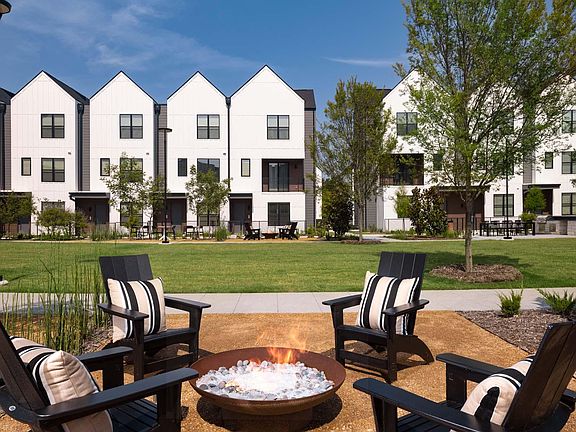 Gather around the fire pit for cozy evenings under the stars with friends and neighbors.