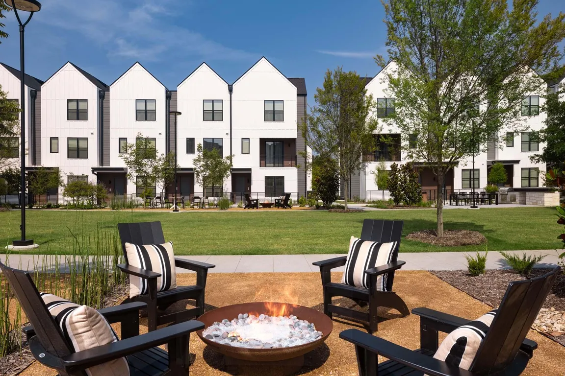 Gather around the fire pit for cozy evenings under the stars with friends and neighbors.