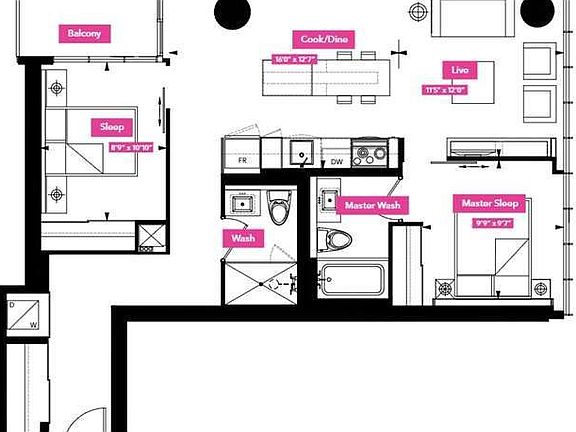 5th image of 101 Charles St E #1304