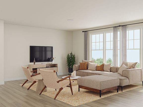 The Maple - Living Area Rendering