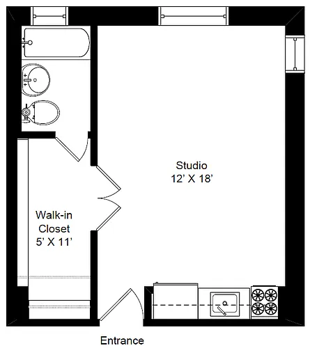 Floor plan Studio
