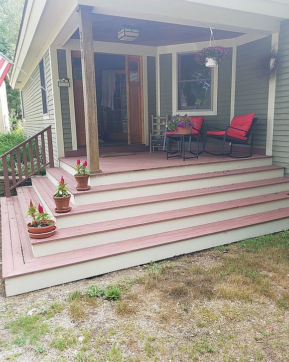 Front Door next to the drive