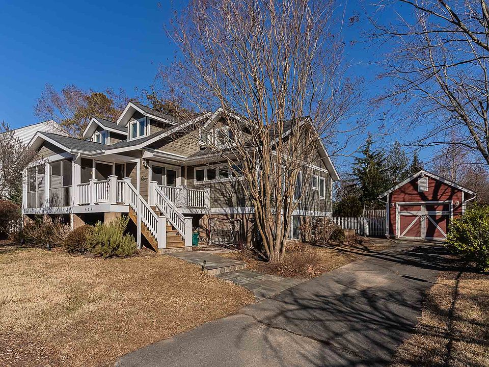 Front of house and garage