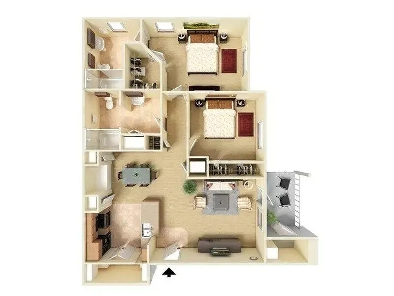 Floor plan B2-993