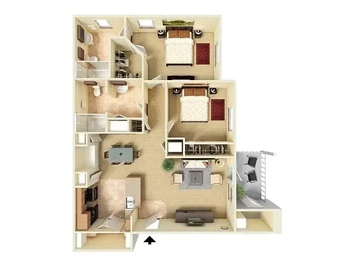 Floor plan B2-993