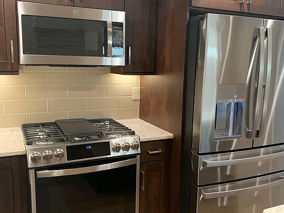 Gas Range--Microwave--Refrigerator with Ice/Water Dispenser
