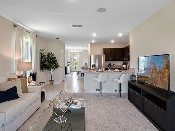 Model home showing open floorplan