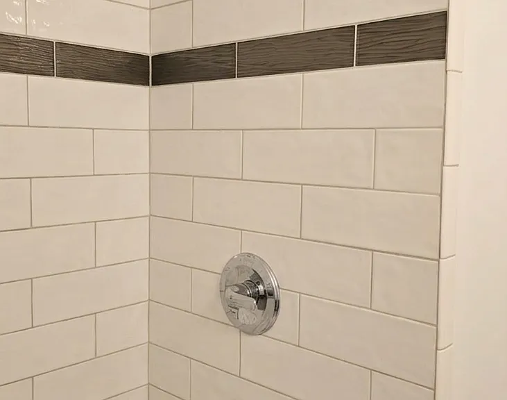 Full bath with tub and shower