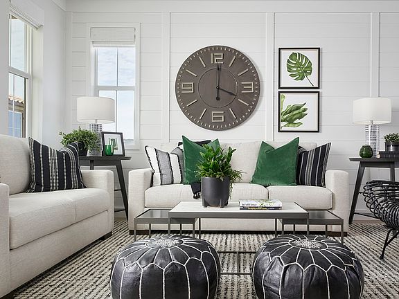 Cava At Rancho Soleo Plan 2 Model Home Great Room Seating