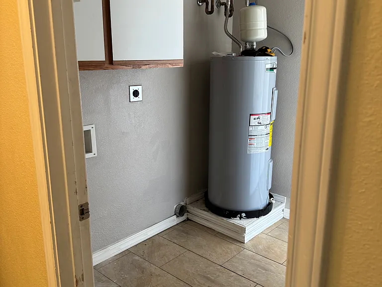 Laundry and water heater