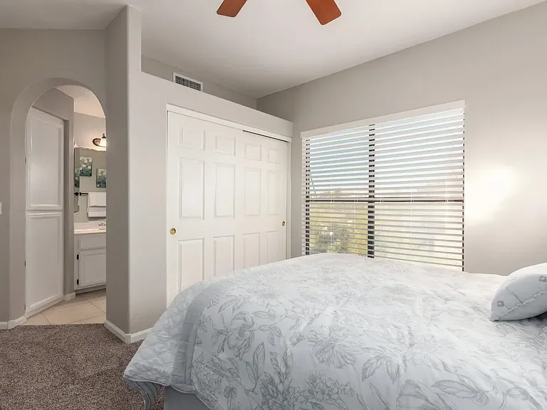 Mini Master bedroom upstairs with full bath and custom closet