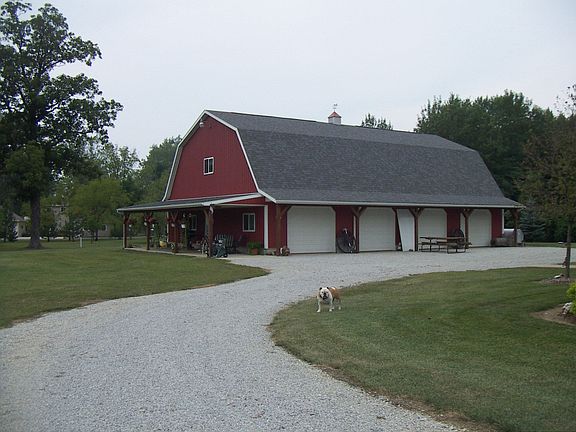 view of the 5000  sq ft barn