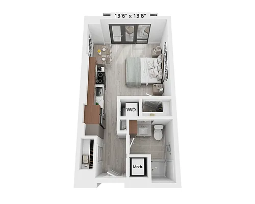 Floor plan Studio - E1B
