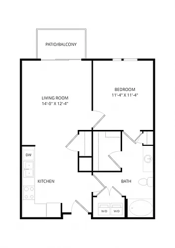 Floor plan B06 1X1