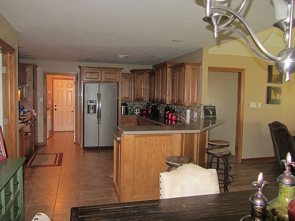 view of kitchen from dining