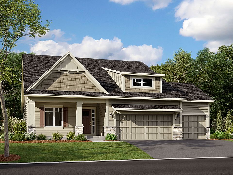 Sycamore II Elevation D 3-Car Optional Stone
