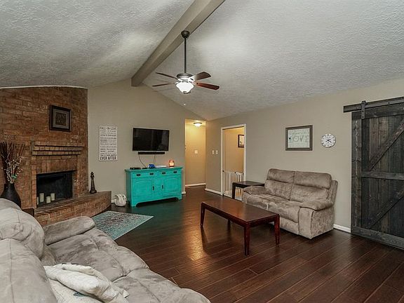 The family room forms the heart of this lovely home!