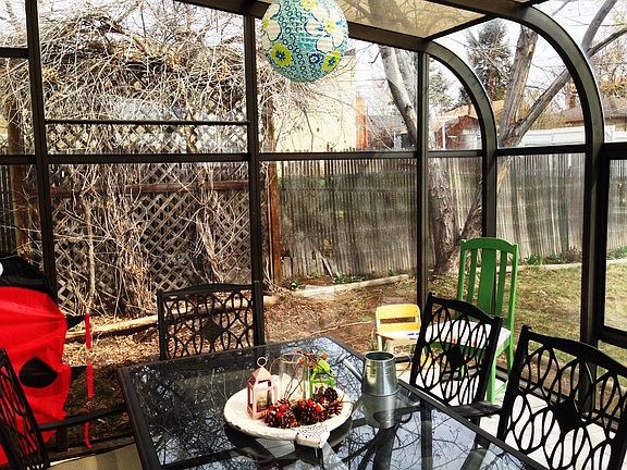 The sunroom is perfect for picnics.