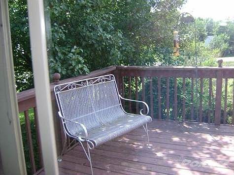 This lovely deck has a good view of the subdivision. and has you can see nice shade. The lot has no one behind it. Does have park are for the sub. That has not been developed.