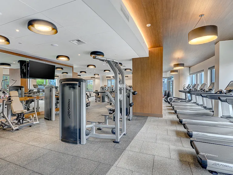 Cardio and strength machines in the fitness center