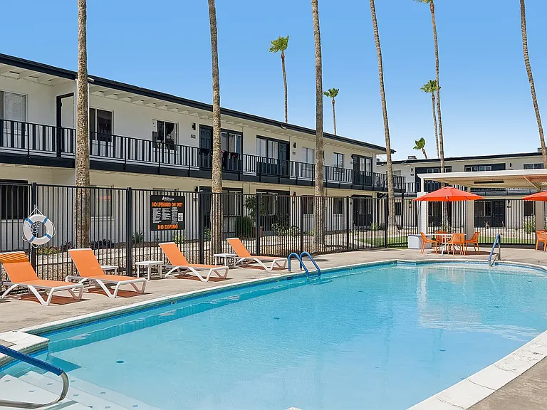 Pool and lounge area