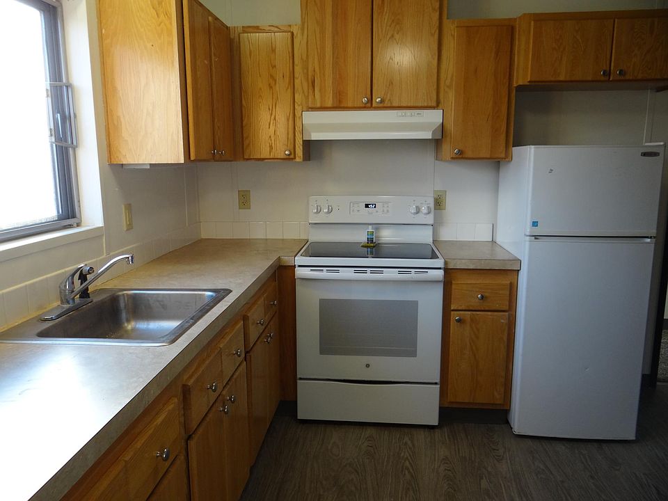 From front door into kitchen