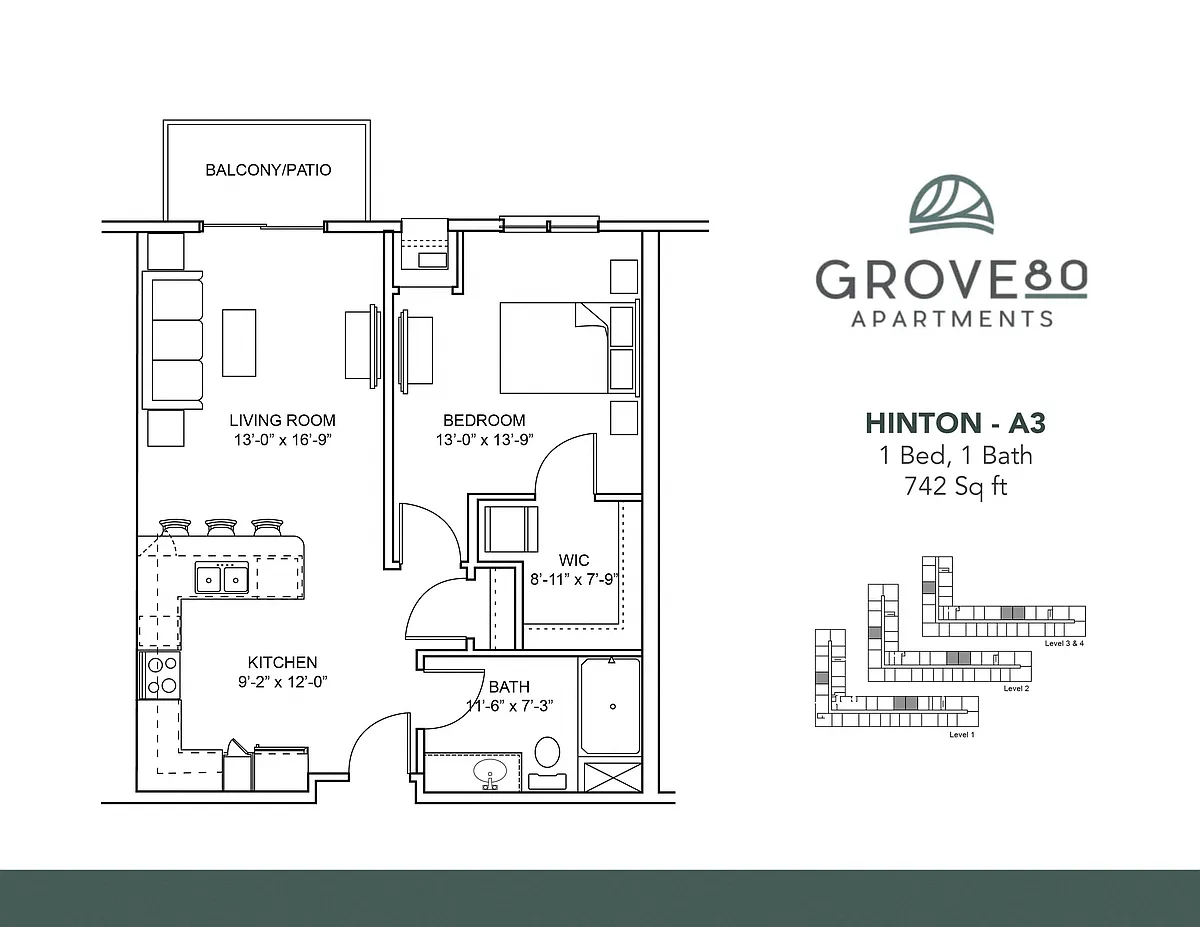 Floor plan Hinton - A3