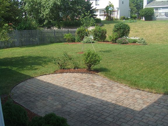 btick patio and huge yard