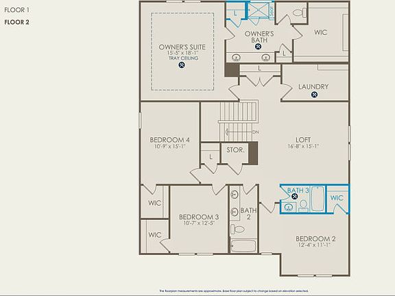 Pennington Floor Plan, Quick Move-In Home, Floor 2
