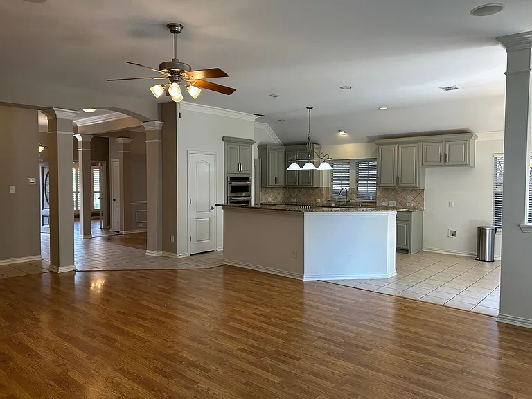 Open floor plan.