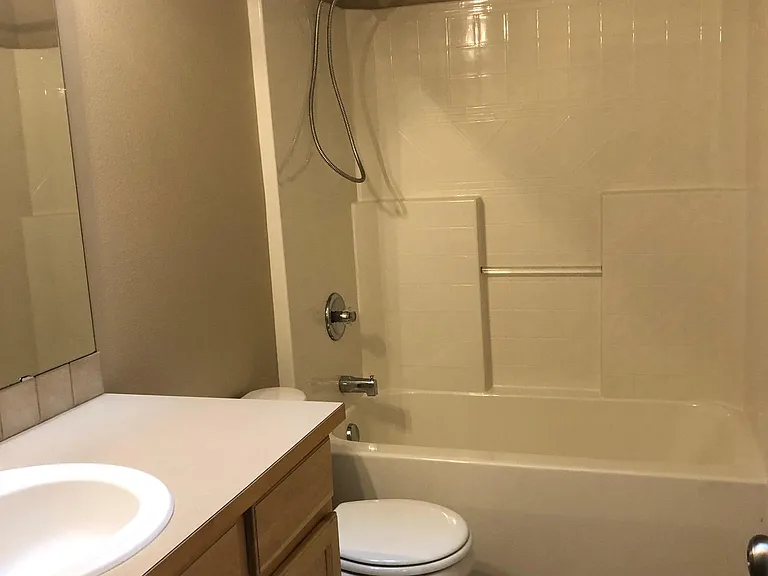 Spotless clean shared upstairs bathroom
