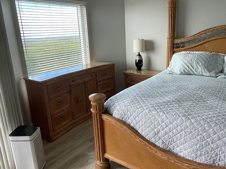 Beautiful view out master bedroom and plenty of storage