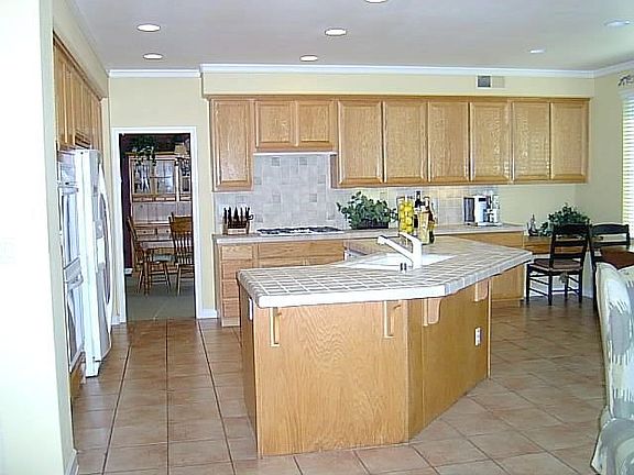 Kitchen with Tile Counters