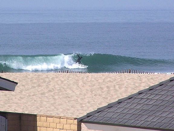 Surfing as seen from rear deckeck