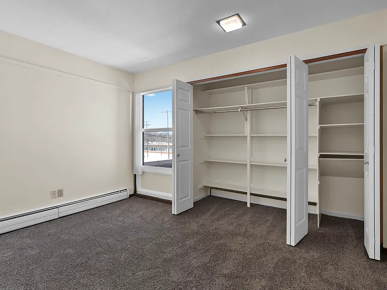 Aquila Court bedroom with large closet