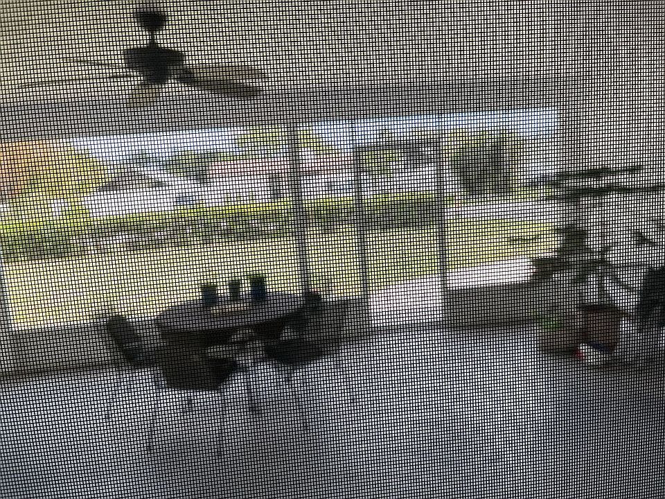 Inside porch facing east