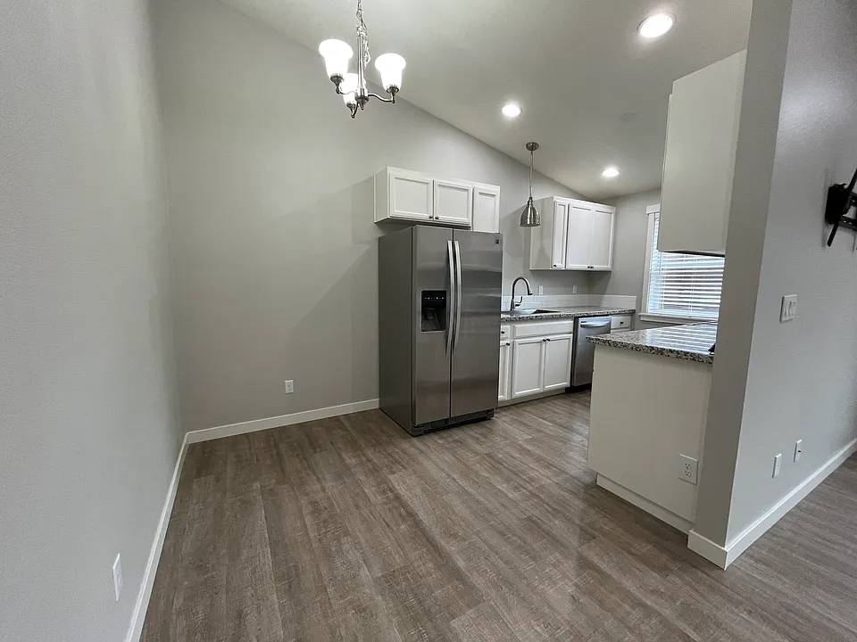 Kitchen and dining are larger than they appear here