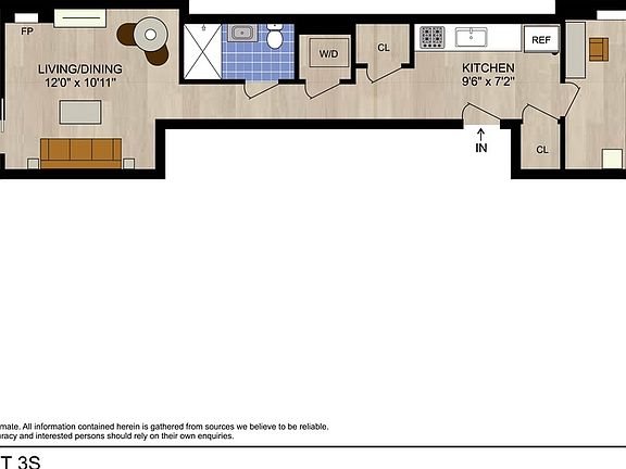 2nd image of 642 10th Ave APT 3S