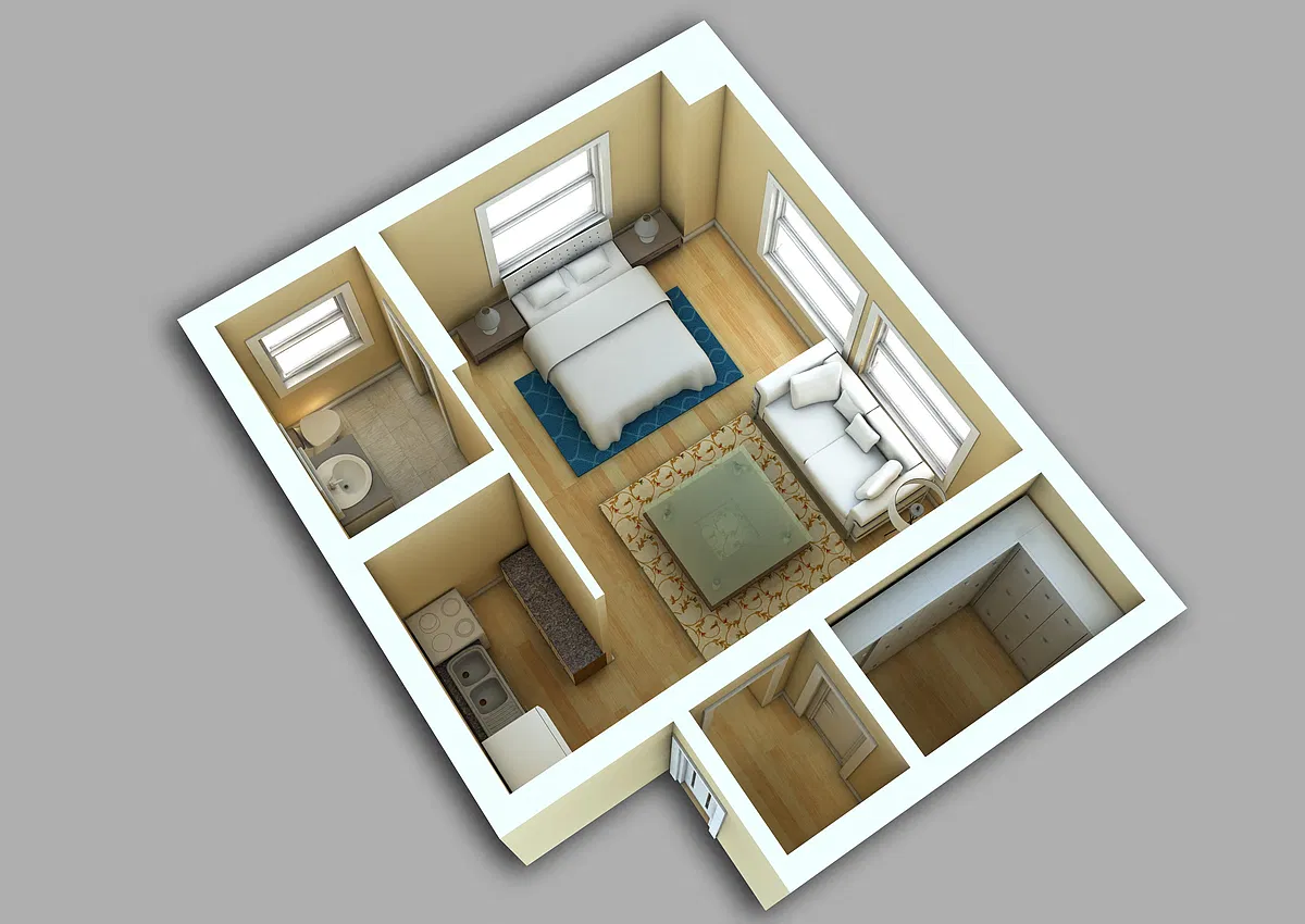 Floor plan Studio #808-908